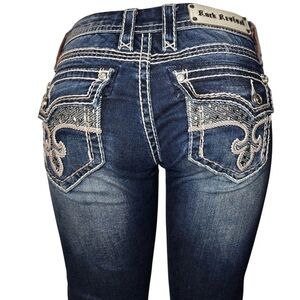 Rock Revival Women's Dark Blue Straight Jeans